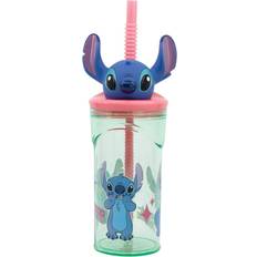Stitch 3D Figur Krus Med Sugerør 360 ml