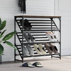 vidaXL Brown Oak 90 x 30 x 85 cm Shoe Rack