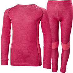 Rød Svedundertøj Børnetøj Helly Hansen JR Warm Set PERSIAN RED