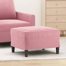 Pink Fodskamler vidaXL 60x50x41 velour Fodskammel