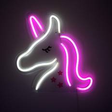 Indoor Lighting Christmas Lamps ValueLights Unicorn Shaped Neon Christmas Lamp