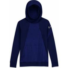 Lange ermer Hettegensere Nike Dri-FIT Academy Hoodie Junior Blue, Tøj, Skjorter, Fodbold, Blå