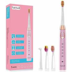 5 Modes Electric Toothbrush FW-508 4 Brush Heads Pink Timer