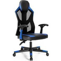 Costway Racing Style Office Gaming Chair Blue