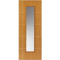 Pinewood Doors JB Kind Oak Painted Louvre Glazed Interior Door (x198.1cm)