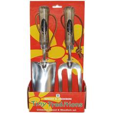 Spear & Jackson Pale & Attrezzi da Giardinaggio Spear & Jackson 4035SET Set Cazzuola E Sarchiello Tradizionali In Acciaio Inox Per Bambini