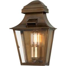 Ottone Applique Elstead Lighting St Pauls 1-Light Wall Lantern - Brass IP44, E27 Applique