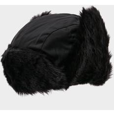 The Edge Women's Furry Trapper Hat, Black