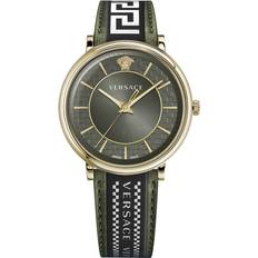 Grün Armbanduhren Versace V-Circle VE5A01621 quarzwerk khakigrün/Grün