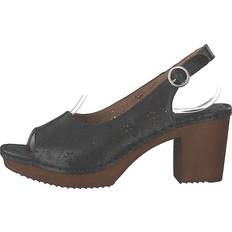 Ten Points Amelia Black Zapatos Tacones Bajos - Marrón