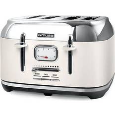 Tostapane Muse MS-131 SC 1800 W Panna/Acciaio Inox