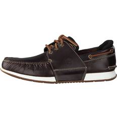 Brown Boat Shoes Timberland Heger's Bay 3 Eye Boat - Medium Brown