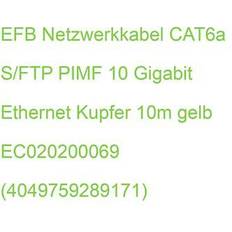 M-CAB CAT6A YELLOW PATCH CORD S/FTP, CAT6a, m 10m