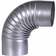 FIREFIX Rauchrohrbogen, Ø 11 cm, Stärke: 0,6 mm, Stahl silberfarben