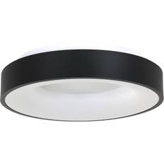 D Plafondlampen Steinhauer Plafondlamp Ringlede Ø 48 cm Zwart