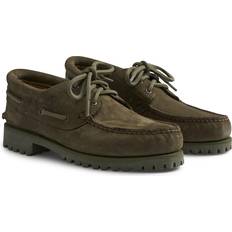 Verde Scarpe da barca Timberland Authentics 3 Eye Classic Lug Dark Green Male