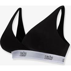 E Vêtements de maternité et d'allaitement Cache Coeur Brassière d'allaitement Noir