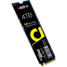 Hard Drives Addlink S95 4TB SSD for PC Storage Upgrade 7200 MB/s Maximum Read Speed PCIe NVMe Gen4 Internal Solid State Hard Drive M.2 2280 TLC 3D NAND SSD