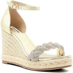 Dune London Kingdom Leather Wedges - Gold