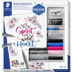 Pinselstifte Staedtler Schreibset Brush Lettering Set, 9-teilig