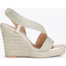 Gold - Women Espadrilles Carvela 'Gala Wedge' Fabric Heels Gold