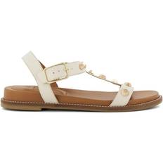 Dune London Beige Sandals Dune London 'Laurels' Leather Sandals Ecru