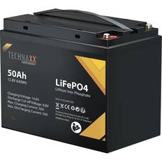 Technaxx TX-234 5051 Solarakku 12 V 50 Ah LiFePO 4 B x H x T 223 x 178 x 135 mm M6-Schraubanschluss