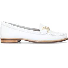 White - Woman Loafers Carvela 'Click' Leather Flats White