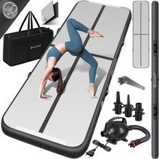 Airtracks reduziert Kesser Turnmatte Aufblasbar Airtrack Fitness-Matte Gymnastikmatte 3/4/5/6m inkl. Tragetasche & elektr. Luftpumpe Yogamatte, Tumbling Matten Trainingsmatte Sportmatte Yoga, Turn- & Fitness