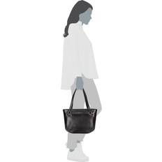 The Bridge Unisex Tasker The Bridge Læder Shopping Taske Med Frontlogo - Sort