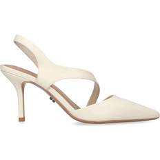 White - Women Heels & Pumps Carvela 'Symmetry Court' Leather Heels Cream