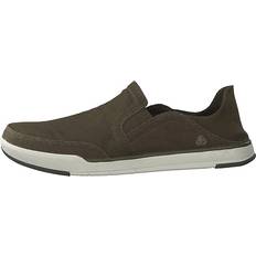 Clarks Loafers Clarks Step Isle Row Slip-On Shoenen - Khaki Green Canvas