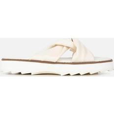 Women's Silky Leather Sandals Coconut White
