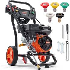 Gas Pressure Washer Gas Powered Washer 3400 PSI 2.6 GPM 210cc 5 Nozzles 3400 PSI Black