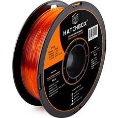 HATCHBOX HATCHBOX PLA 3D Printer Filament, Dimensional Accuracy 0.03 mm, 1 kg Spool, 1.75 mm, Transparent Orange