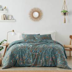 Sweet Jojo Designs Wildflower Vintage Floral Duvet Cover Orange