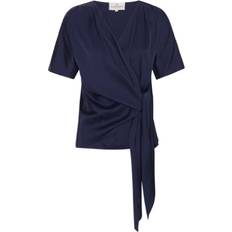 Karmamia Copenhagen Tøj Karmamia Copenhagen bluse Dagmar oxford blue