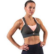 Adidas Reggiseni Adidas All Me Layered Bra Green Female Running Azul