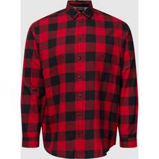 Lungo Camicie Jack & Jones JJEGINGHAM Twill Camicia L/S PS Rosso Mattone