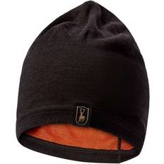 Merinould Hovedbeklædning Deerhunter Quinn Merino Beanie Black Oak