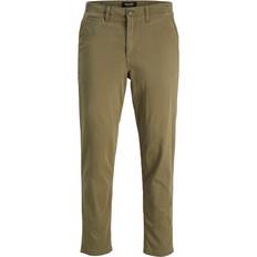 Jack & Jones Tapered Fit Chino Trousers - Green/Dusty Olive