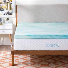 Linenspa 3 Inch Topper California King Gel Swirl Polyether Mattress