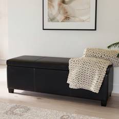 Black Storage Benches Belleze Modern Storage Bench