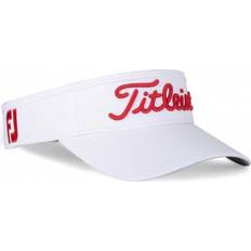 Golf - Herre - Hvid Kasketter Titleist Tour performance Visor HVID/RØD