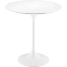 Modway White Small Tables modway Lippa 20"" Round Wood Grain Side Small Table