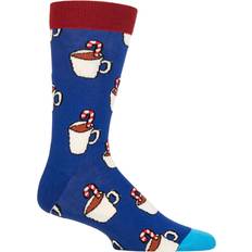 Happy Socks "Candy Cane" Blau gemustert