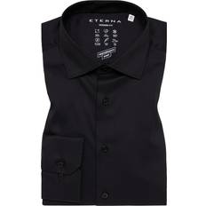 Microfibre Chemises Eterna MODERN FIT Performance Shirt - Schwarz