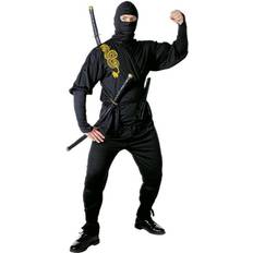 Ninja mask Maskerad Widmann "NINJA" coat, pants, belt, leg ties, mask