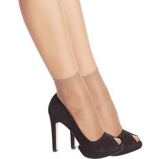 DIM 2-pack Sublim Voile Brilliant Ankle Socks Brown One * Kampanj *