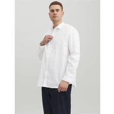 Jack & Jones PLUS Herren Jprblacardiff Shirt L/S Ps Noos Hemd, White/Fit:loose Fit, 7XL Gro Gr en